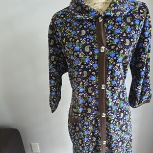 Vanora Women's Terry House Robe Made in Turkey – 100% Cotton NWT - 2XL